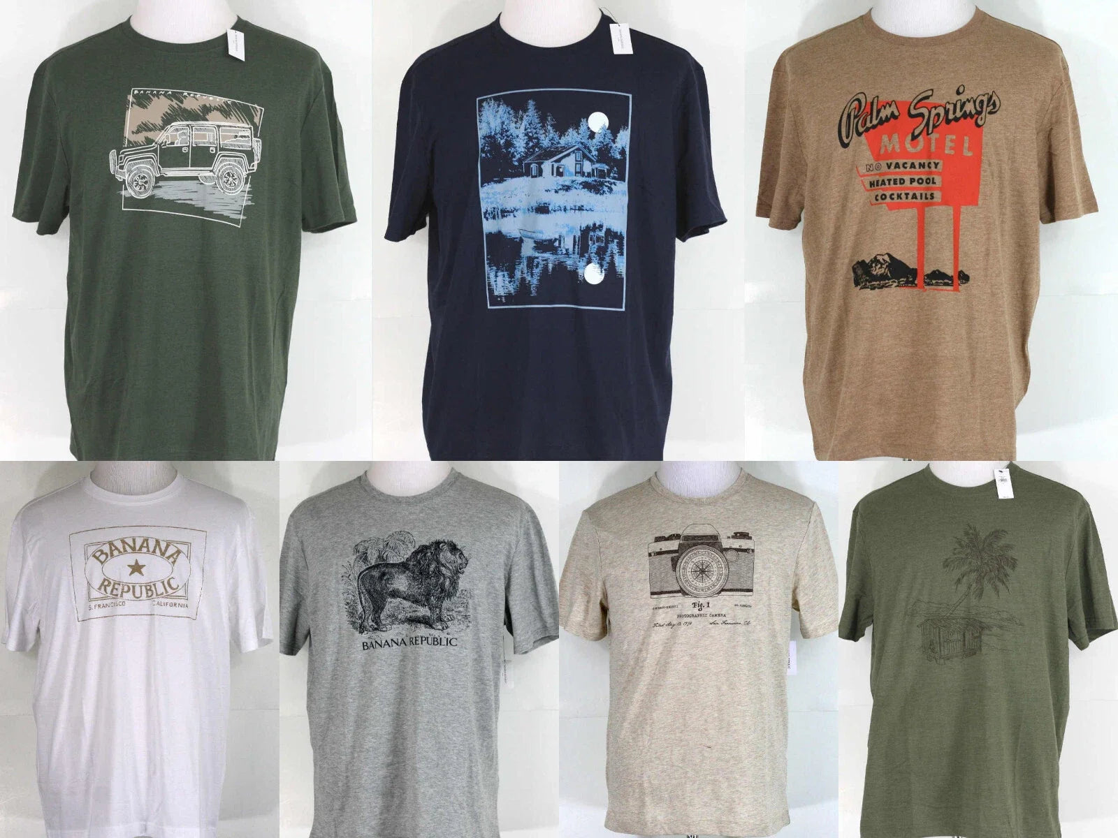 Banana Republic Graphic Crew Neck Short Sleeve Size - Adult & Kids T-Shirts, Sweatshirts & Hoodies apparel design preview 1