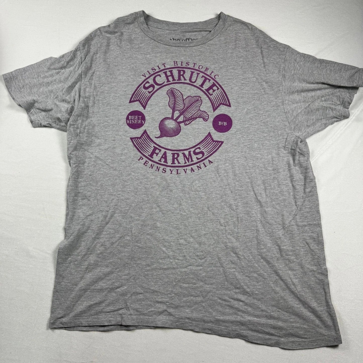 The Office Schrute Farms Beet Winery Gray Purple Mens - Adult & Kids T-Shirts, Sweatshirts & Hoodies apparel design preview 1