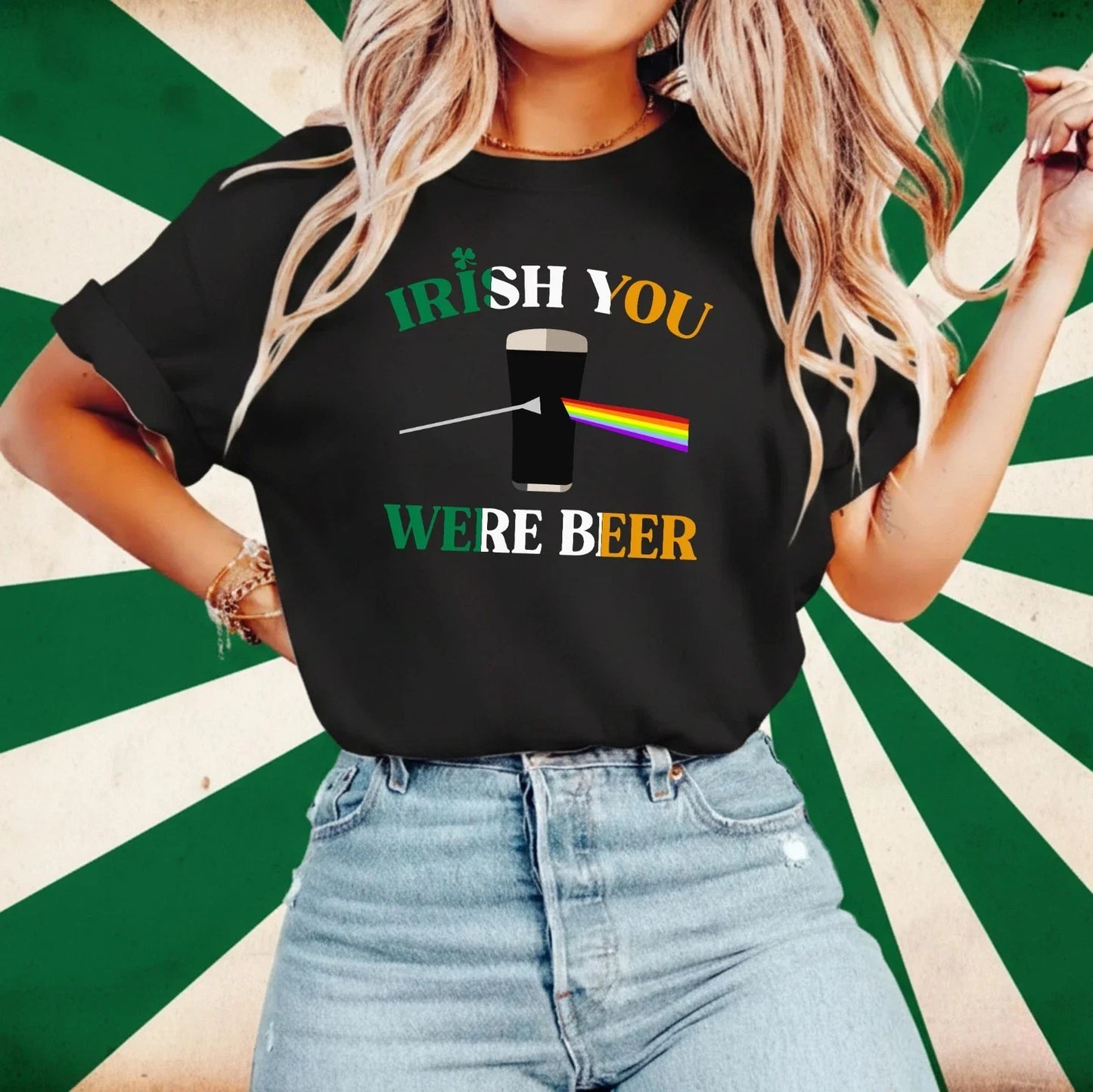 St. Patrick's Day Irish You Were Beer Funny Party - Adult & Kids T-Shirts, Sweatshirts & Hoodies apparel design preview 1