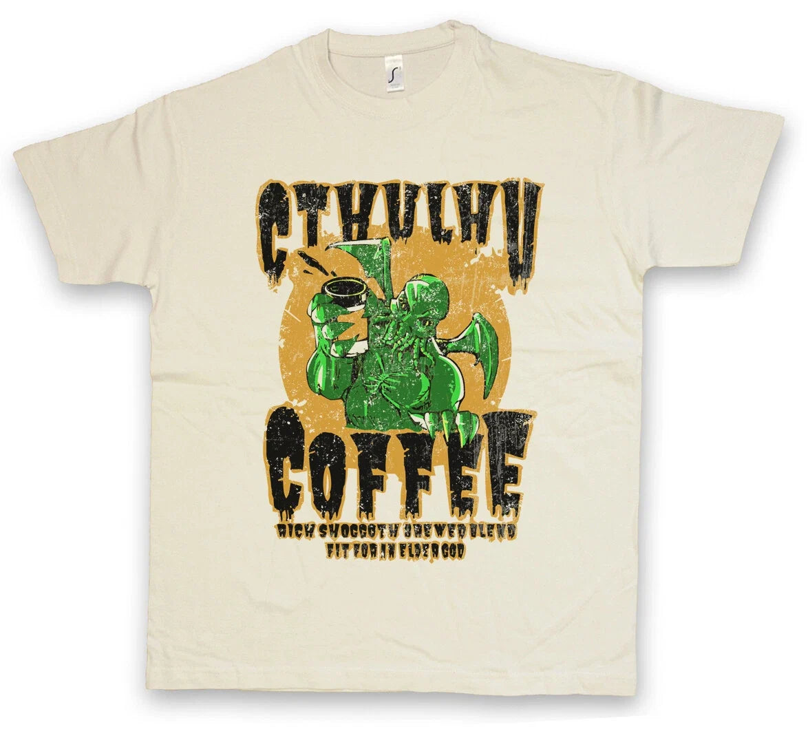 CTHULHU COFFEE Wars Horror Arkham H. P. Miskatonic - Adult & Kids T-Shirts, Sweatshirts & Hoodies apparel design preview 1