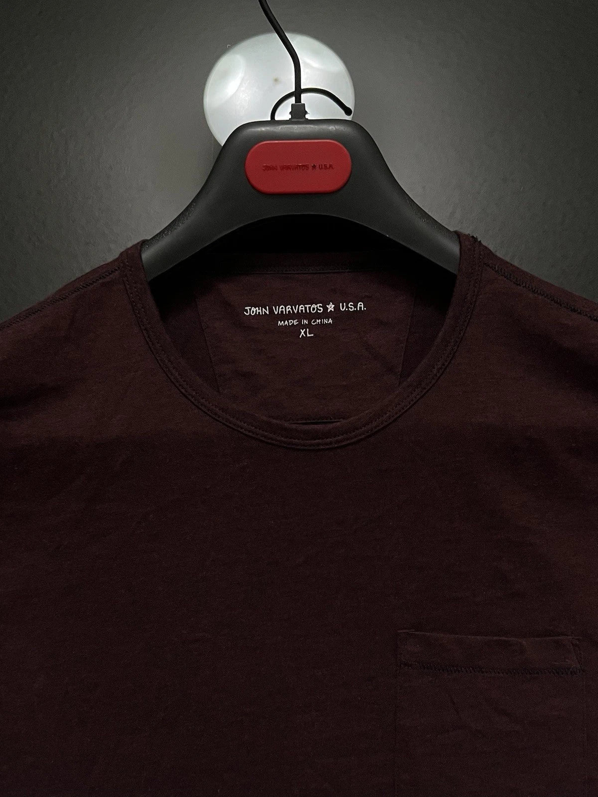 John Varvatos Star USA Mens Vintage Burnout Crew 2012 - Adult & Kids T-Shirts, Sweatshirts & Hoodies apparel design preview 1