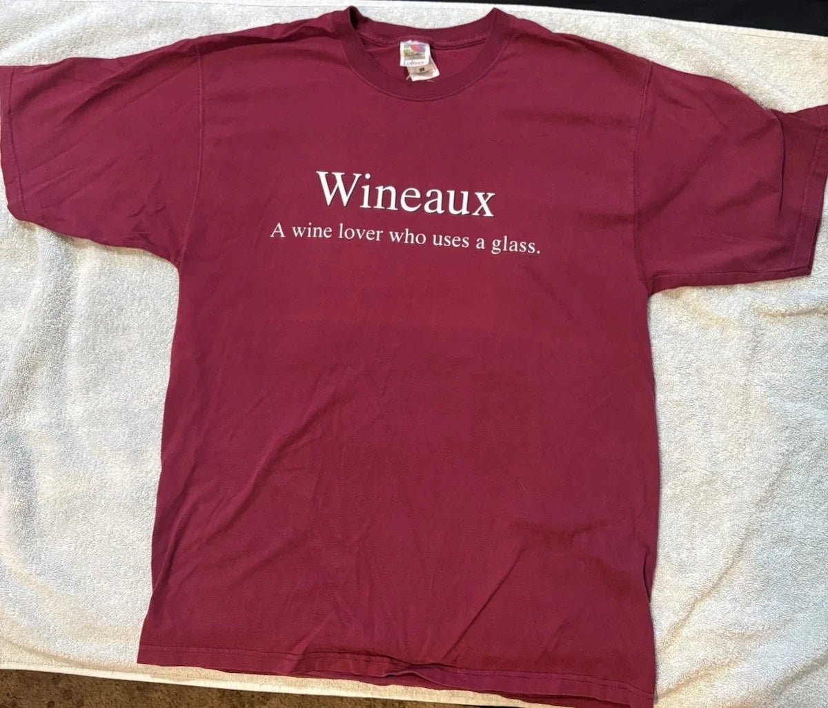 Fruit of the Loom Loftteez Wineaux Burgundy Cotton - Adult & Kids T-Shirts, Sweatshirts & Hoodies apparel design preview 1
