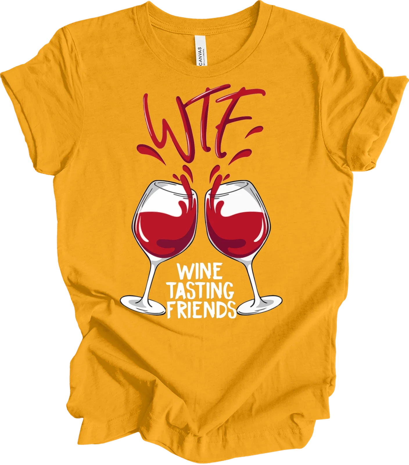 WTF Wine Tasting Friends Funny Lover Gift Team - Adult & Kids T-Shirts, Sweatshirts & Hoodies apparel design preview 1