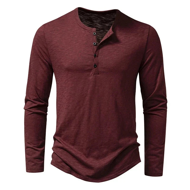 Men's Henley Neck Casual Basic Tops NEW - Adult & Kids T-Shirts, Sweatshirts & Hoodies apparel design preview 1