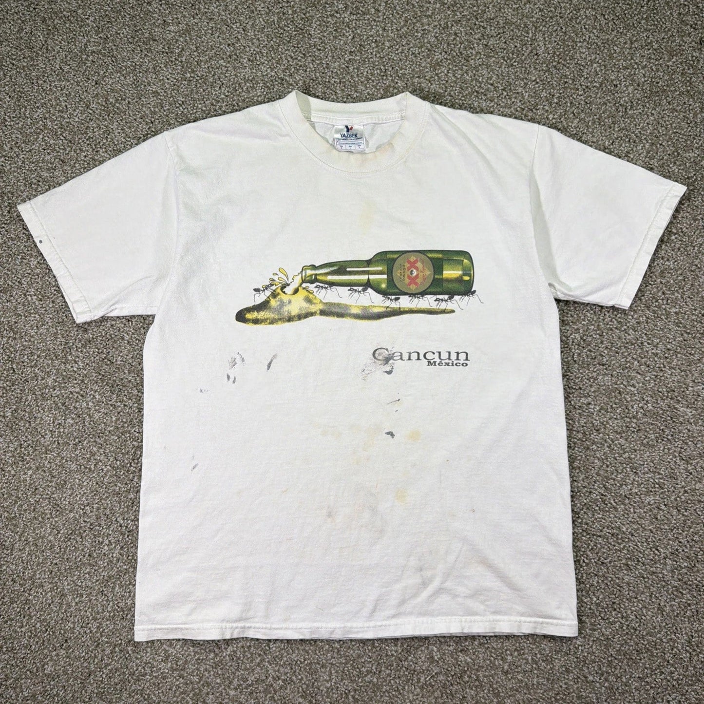 Vintage Dos Equis Beer Large Graphic Thrashed - Adult & Kids T-Shirts, Sweatshirts & Hoodies apparel design preview 1