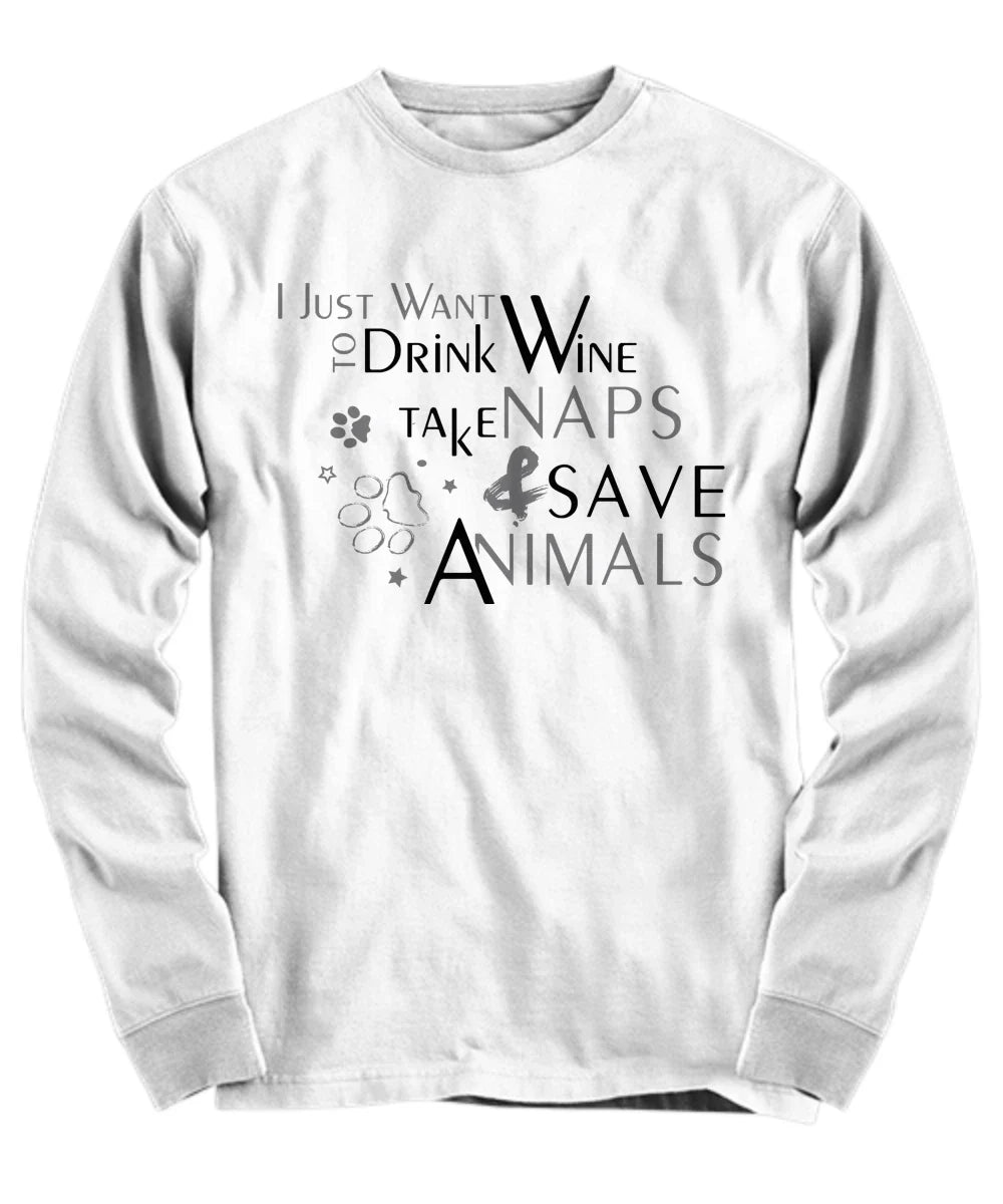 Funny Wine and Animal lover - Adult & Kids T-Shirts, Sweatshirts & Hoodies apparel design preview 1