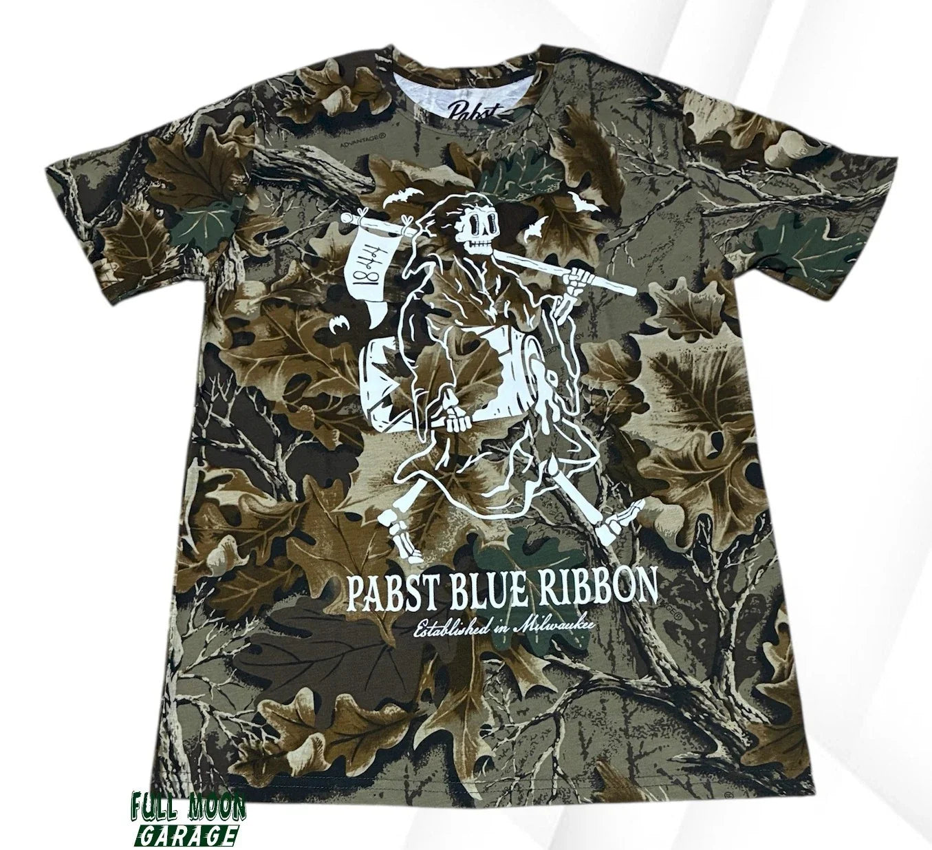 New Pabst Blue Ribbon Beer Camo Mens Vintage Classic - Adult & Kids T-Shirts, Sweatshirts & Hoodies apparel design preview 1