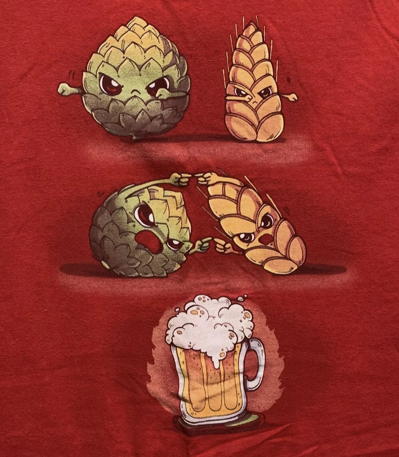LRG "Hops vs Barley" Beer Wins! - Adult & Kids T-Shirts, Sweatshirts & Hoodies apparel design preview 1