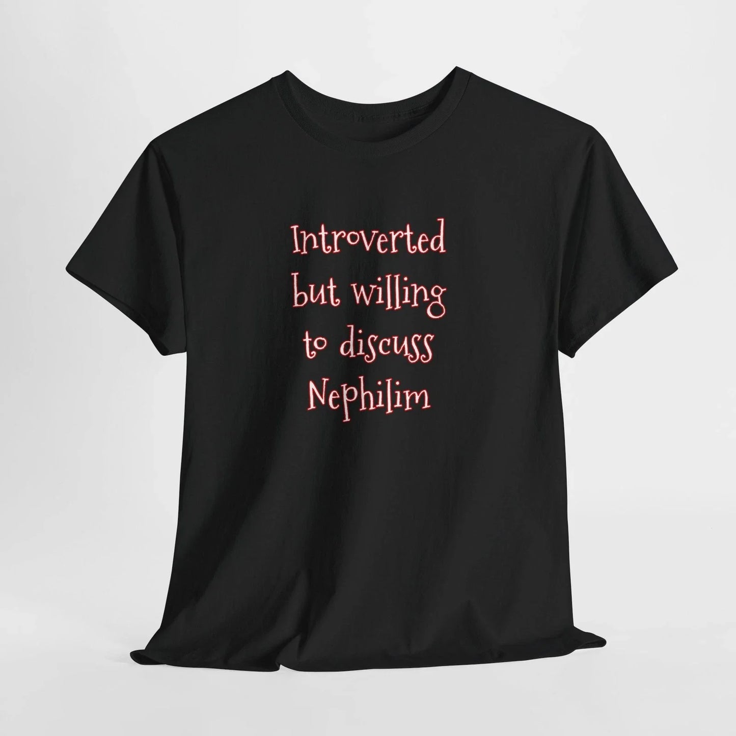 Introverted But Willing To Discuss Nephilim Unisex - Adult & Kids T-Shirts, Sweatshirts & Hoodies apparel design preview 1