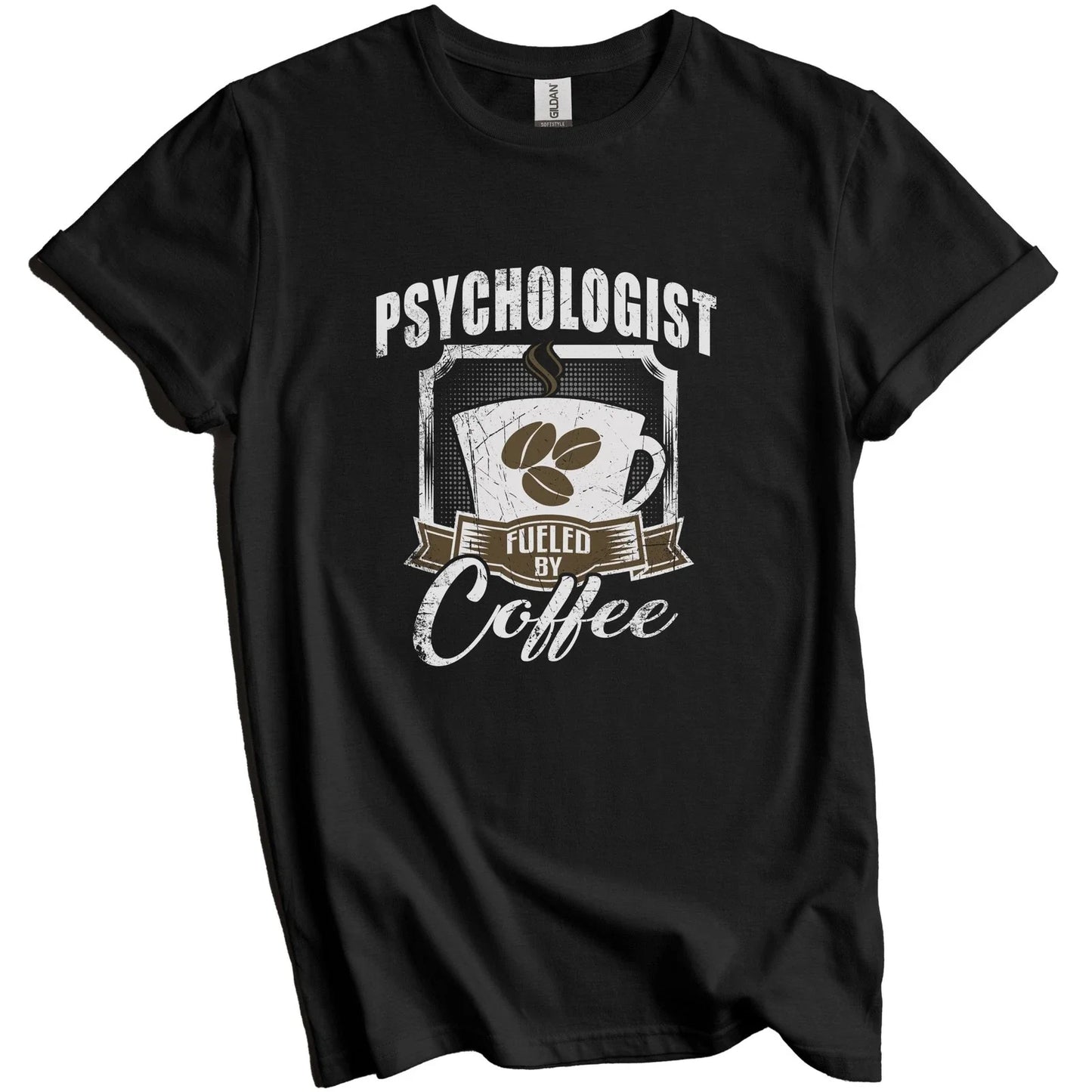 Psychologist Fueled By Coffee Funny Gift for - Adult & Kids T-Shirts, Sweatshirts & Hoodies apparel design preview 1