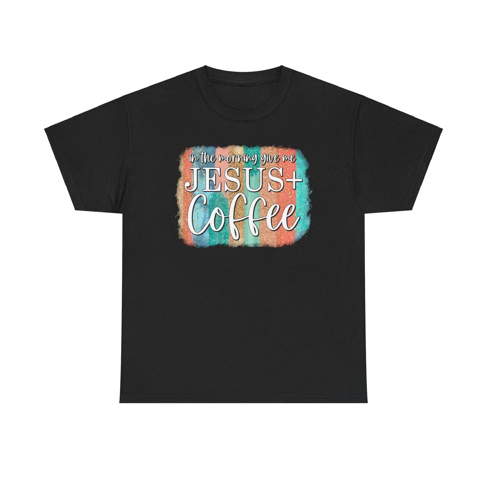 Coffee and Jesus Unisex Heavy Cotton - Adult & Kids T-Shirts, Sweatshirts & Hoodies apparel design preview 1