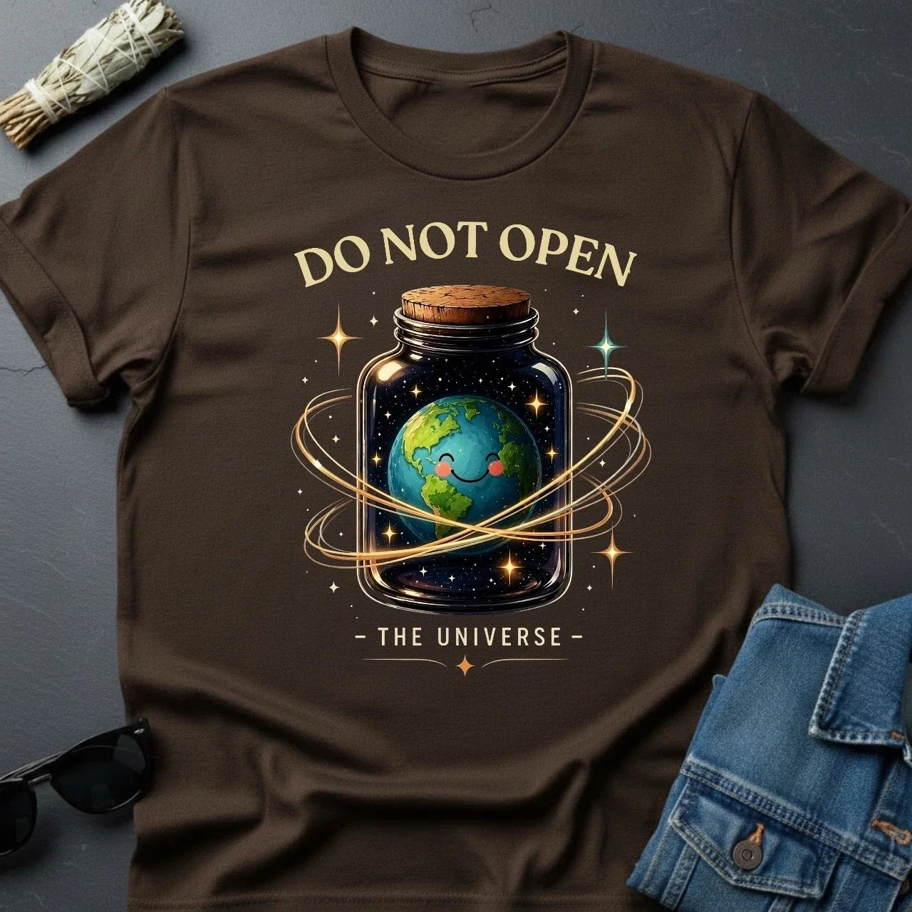 Yuniverses Cosmic Earth Graphic Whimsical Space - Adult & Kids T-Shirts, Sweatshirts & Hoodies apparel design preview 1