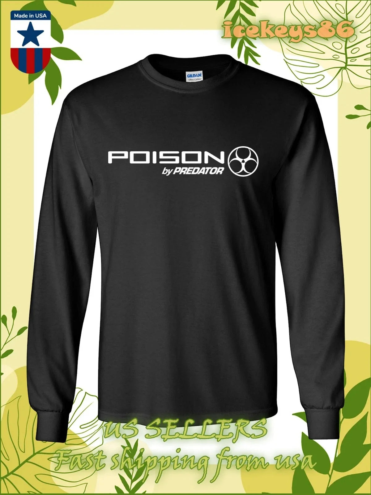 New Poison by Predator Cue Logo Men's American - Adult & Kids T-Shirts, Sweatshirts & Hoodies apparel design preview 1