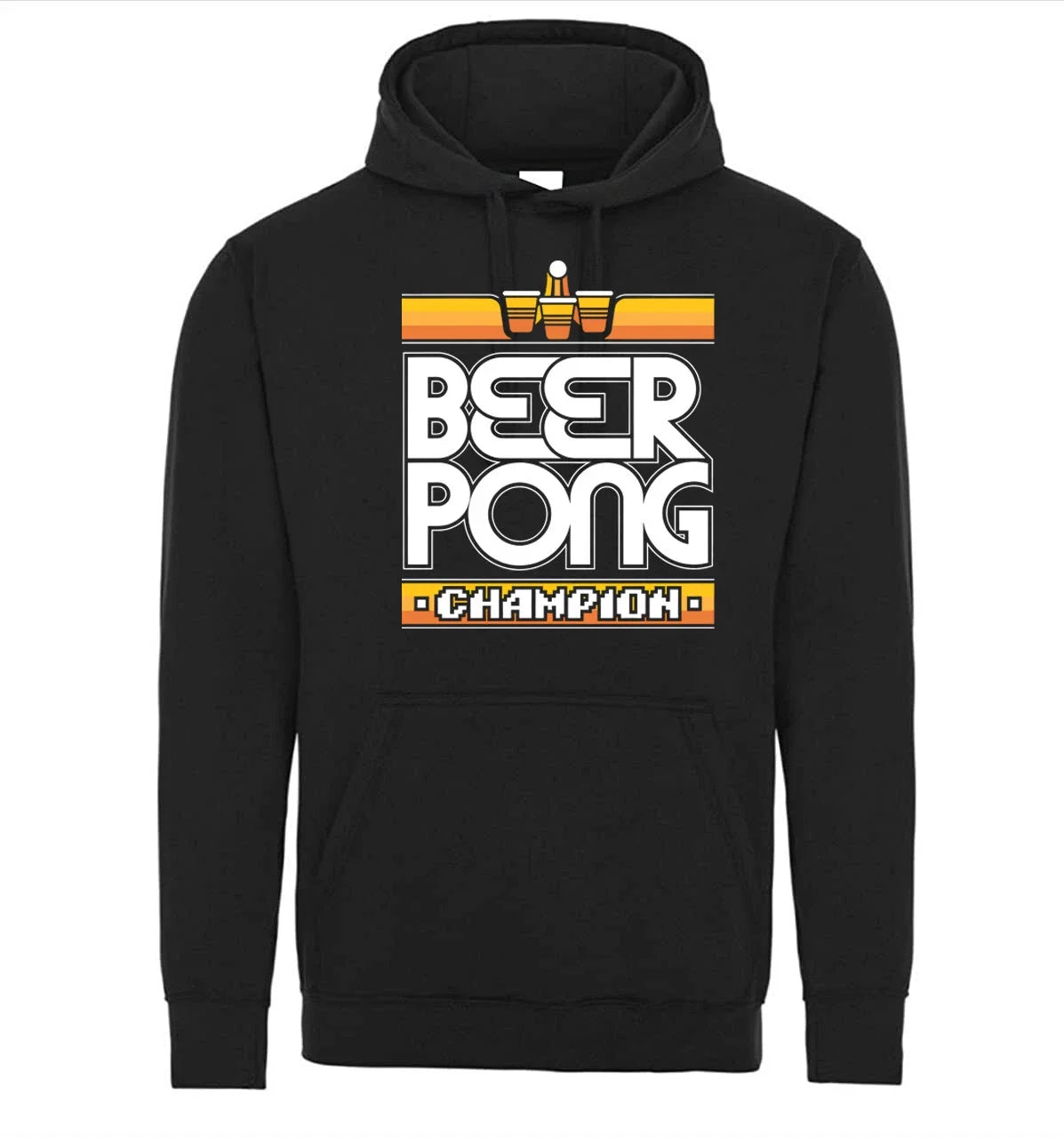 Beer Pong Champion Gaming Style Funny Graphic Sweater - Adult & Kids T-Shirts, Sweatshirts & Hoodies apparel design preview 1