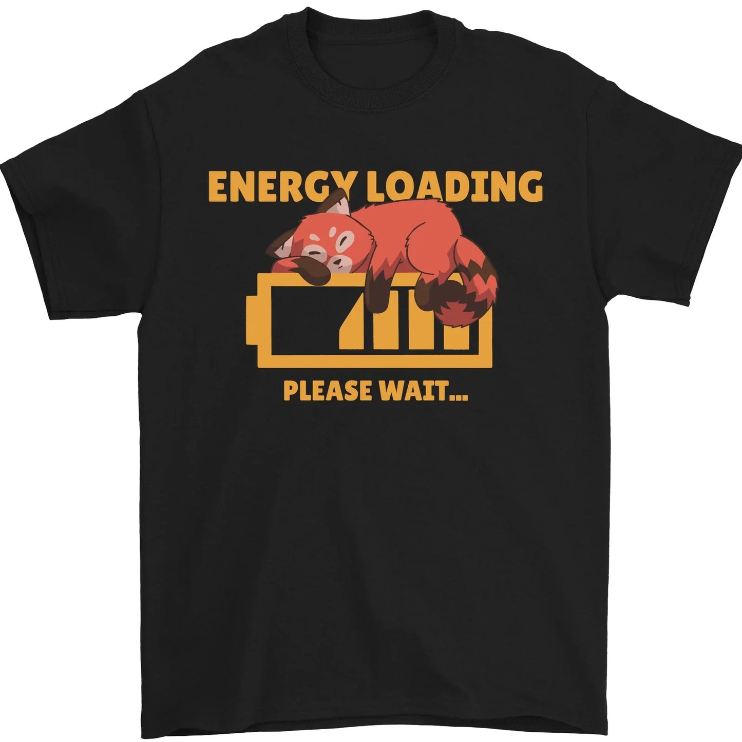 Sleeping Fox Energy Funny Lazy Anti-Social Mens 100% - Adult & Kids T-Shirts, Sweatshirts & Hoodies apparel design preview 1