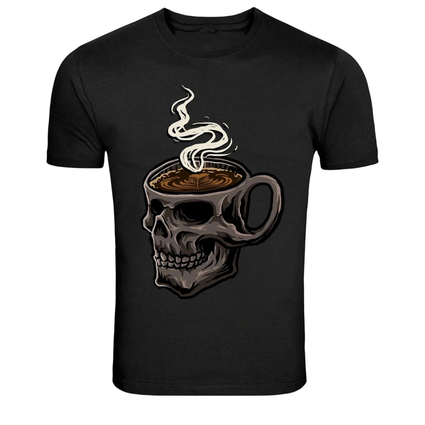 Skull Coffee Mug Hot Graphic - Adult & Kids T-Shirts, Sweatshirts & Hoodies apparel design preview 1