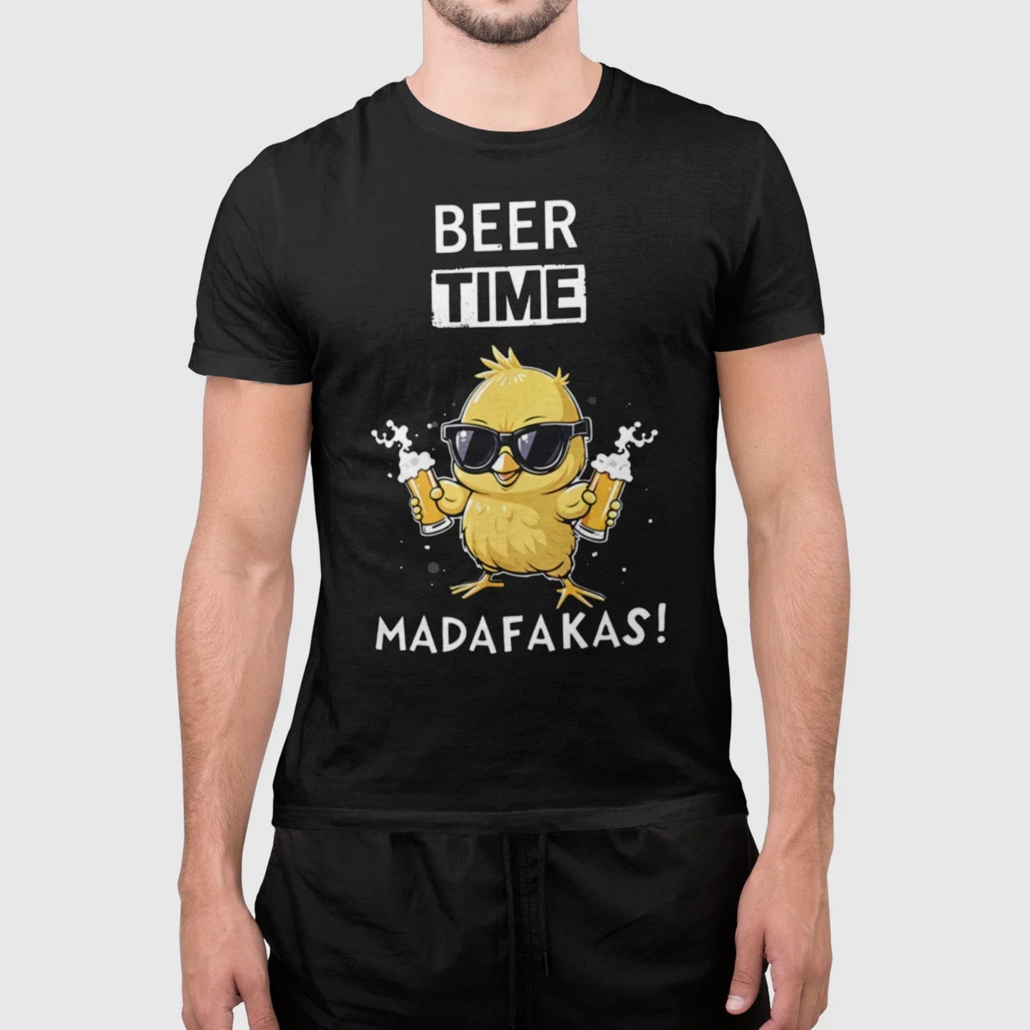 Beer Time Madafakas Funny Drinker Unisex Party Gift - Adult & Kids T-Shirts, Sweatshirts & Hoodies apparel design preview 1