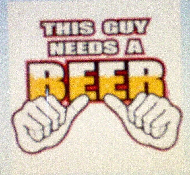 Needs A Beer (A11476D) 11"x8.5" on White - Adult & Kids T-Shirts, Sweatshirts & Hoodies apparel design preview 1