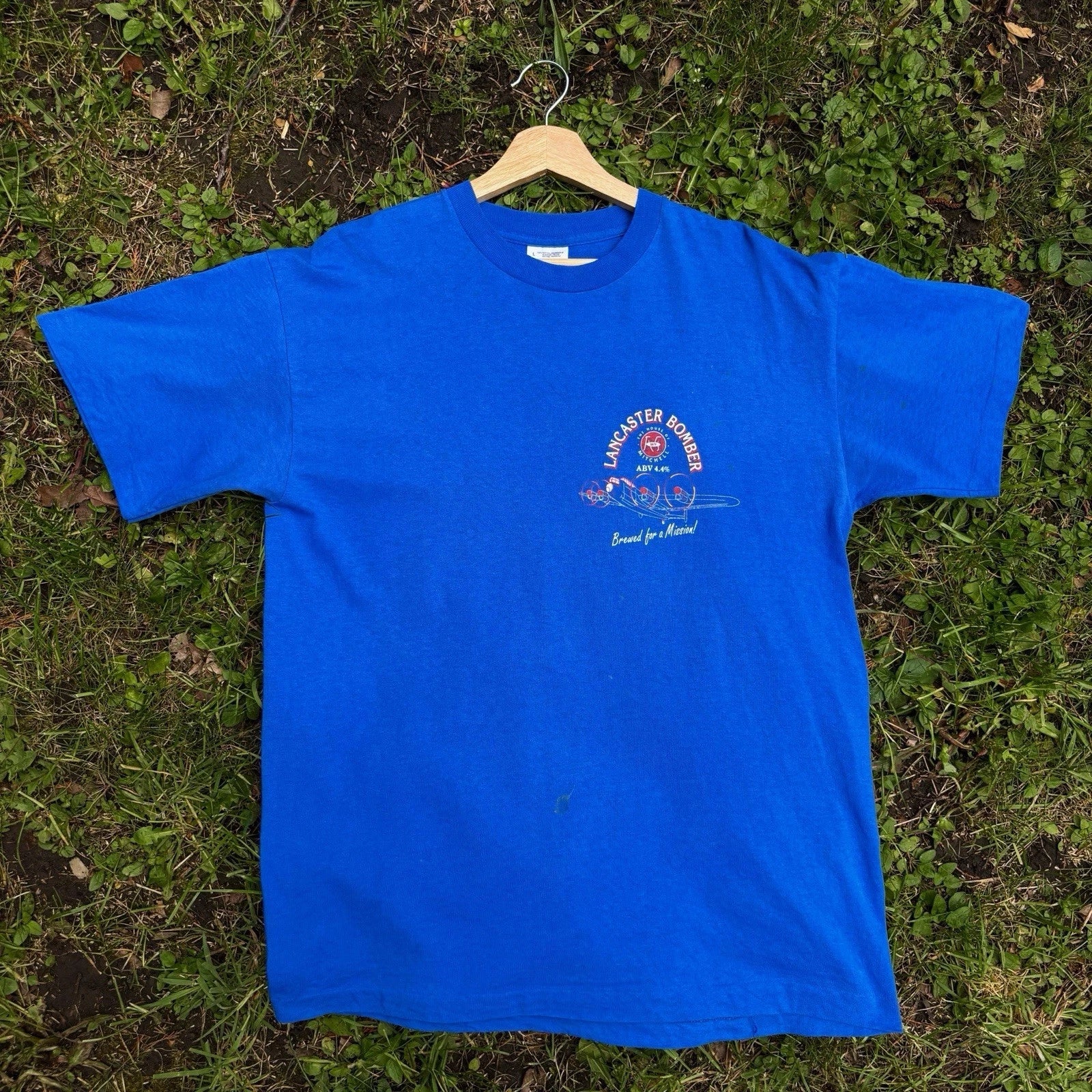 Screen Stars 90s Lancaster Bomber Ale Graphic Black - Adult & Kids T-Shirts, Sweatshirts & Hoodies apparel design preview 1