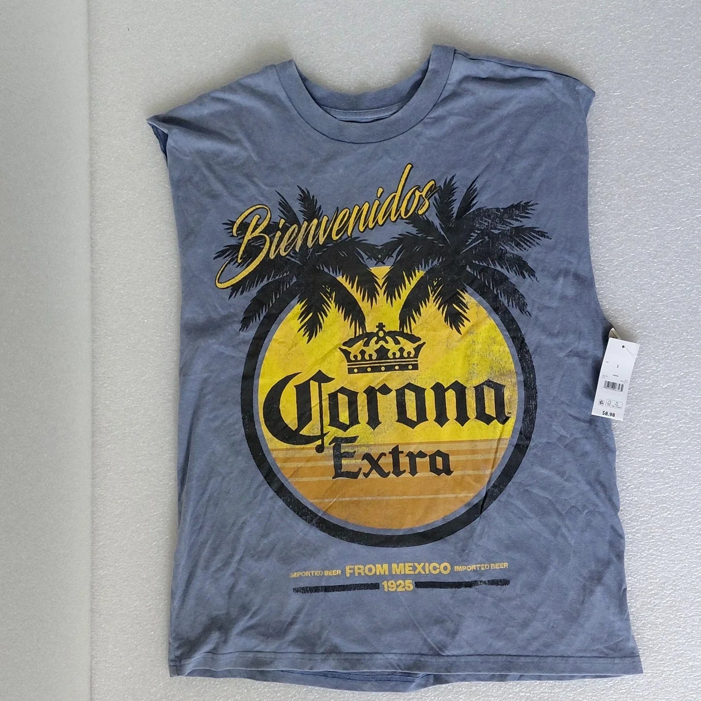 New Corona Extra Beer 2 Sided Palm Tree Beach Classic - Adult & Kids T-Shirts, Sweatshirts & Hoodies apparel design preview 1