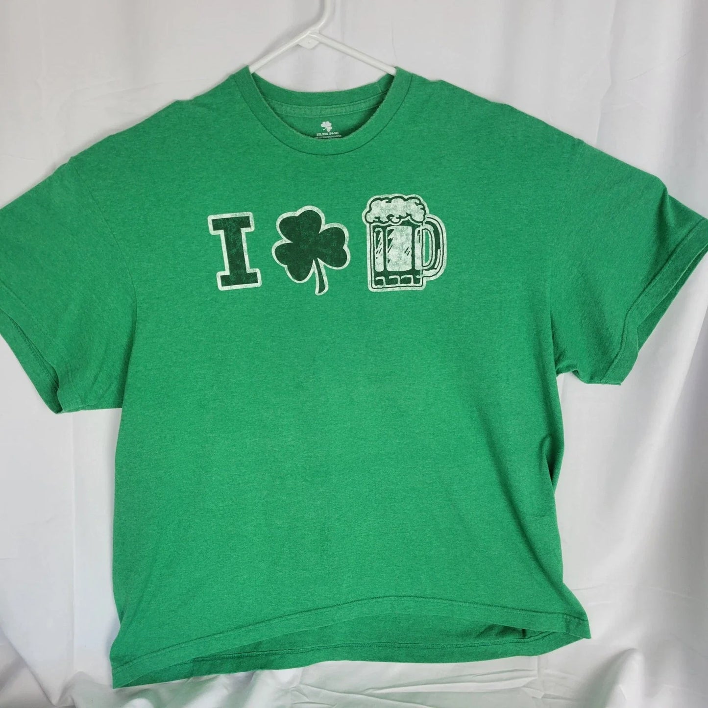 I Love Beer 3XL Green Shamrock Graphic - Adult & Kids T-Shirts, Sweatshirts & Hoodies apparel design preview 1
