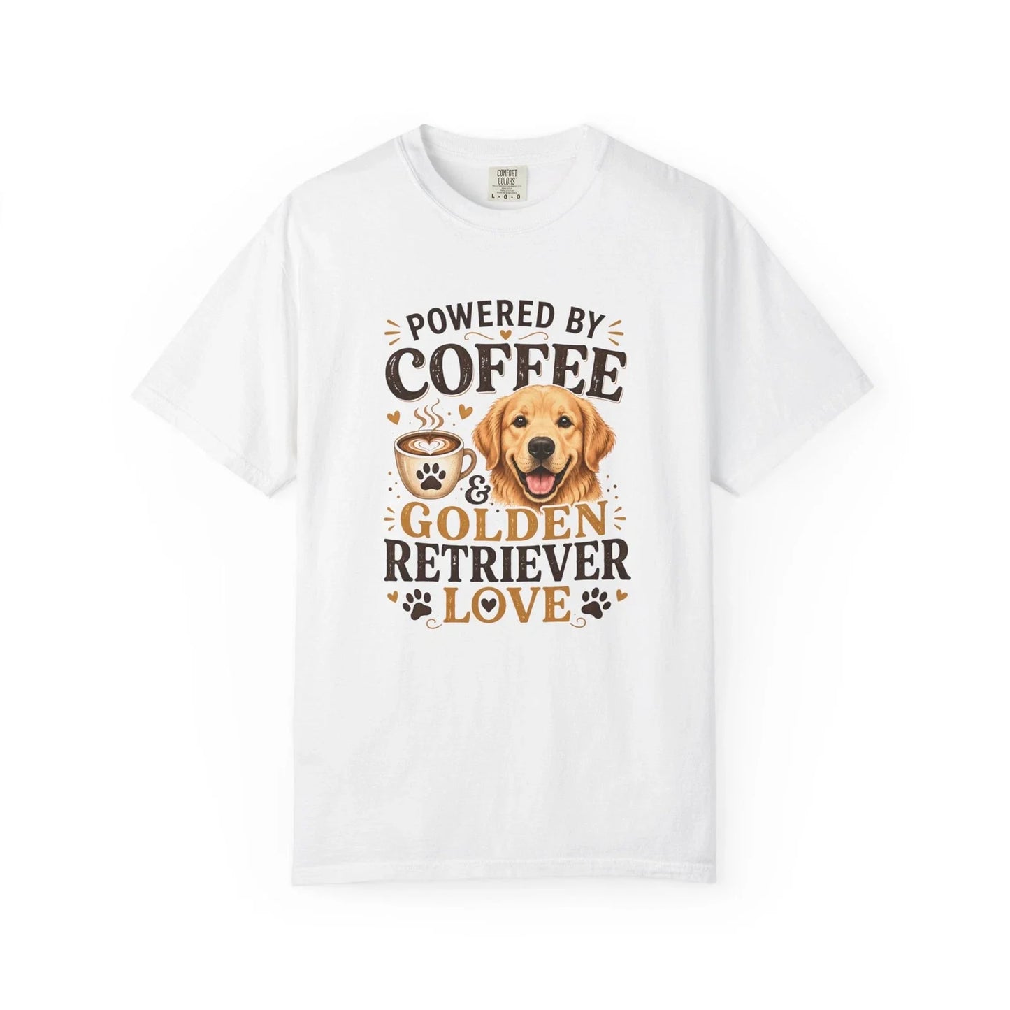 Coffee And Golden Retriever Love Dog Lover Gift S-4XL - Adult & Kids T-Shirts, Sweatshirts & Hoodies apparel design preview 1