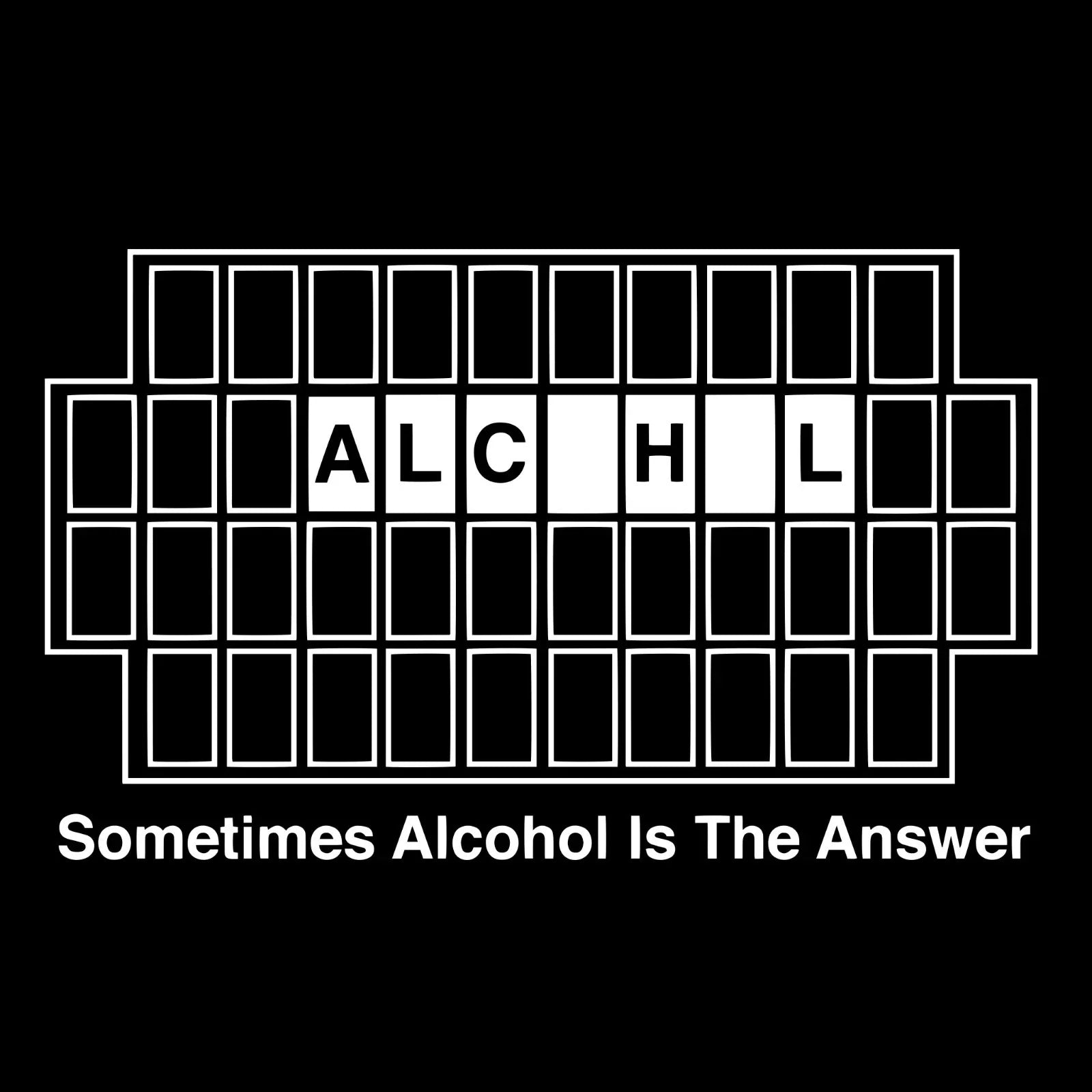 Sometimes Alcohol Is The Answer Funny Beer Wine - Adult & Kids T-Shirts, Sweatshirts & Hoodies apparel design preview 1