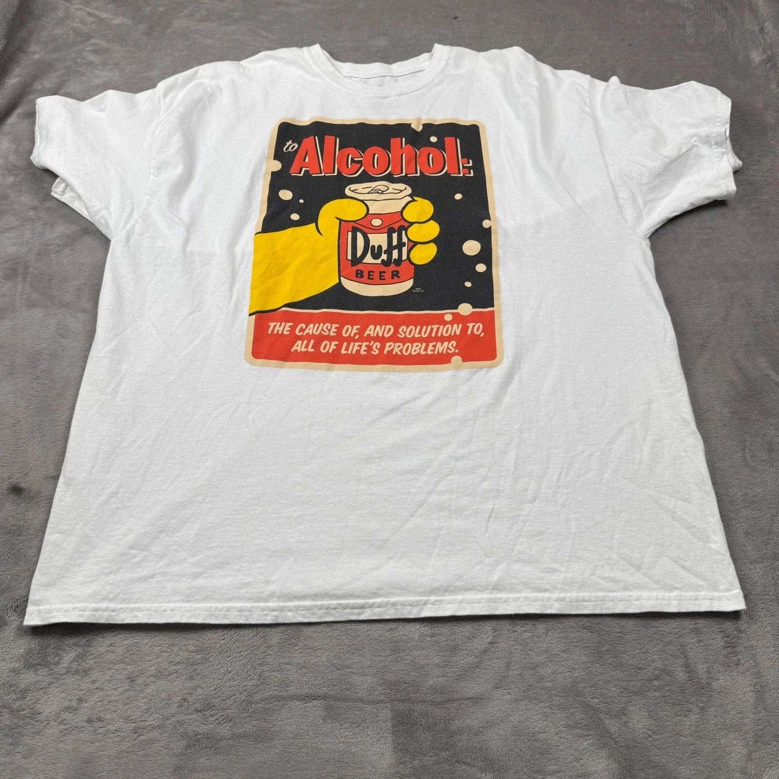 The Simpsons Duff Beer Alcohol Men's 2XL - Adult & Kids T-Shirts, Sweatshirts & Hoodies apparel design preview 1