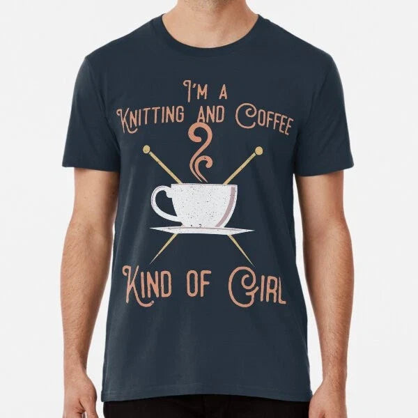 I'm A Coffee And Knitting Kind of Girl S-5XL Best - Adult & Kids T-Shirts, Sweatshirts & Hoodies apparel design preview 1