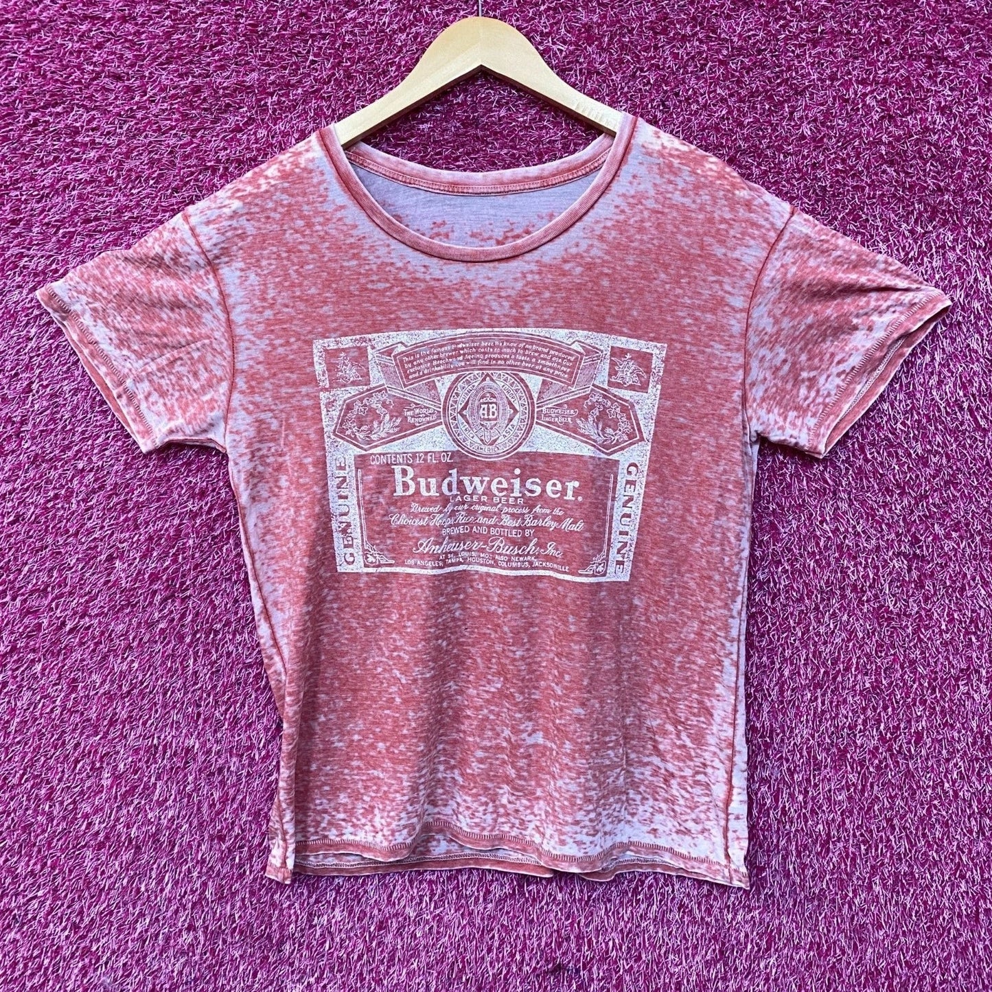 Budweiser King Of Beer 1980'S Vintage Style Logo - Adult & Kids T-Shirts, Sweatshirts & Hoodies apparel design preview 1