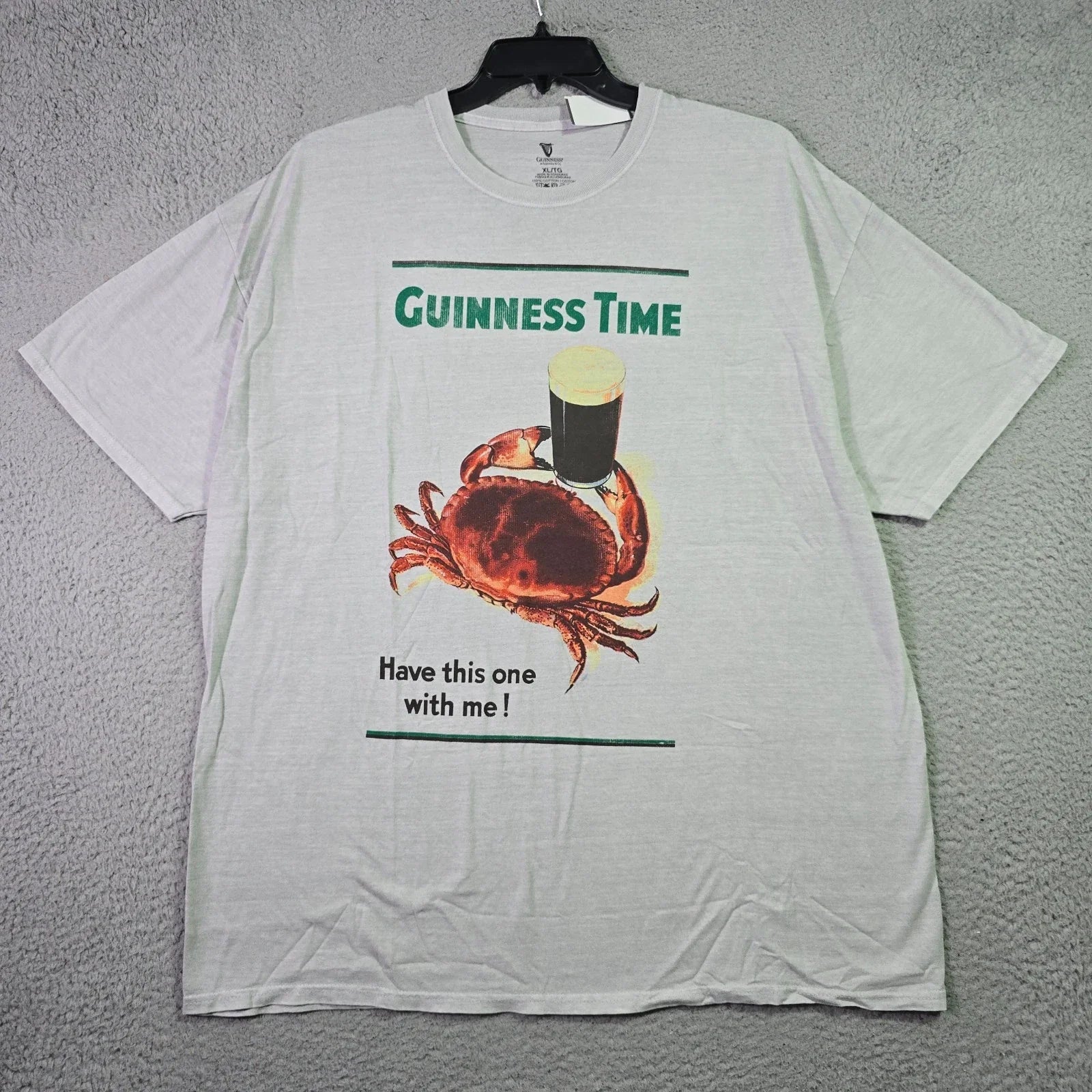 GUINNESS IRISH BEER MENS XL Gray IRELAND Distressed - Adult & Kids T-Shirts, Sweatshirts & Hoodies apparel design preview 1