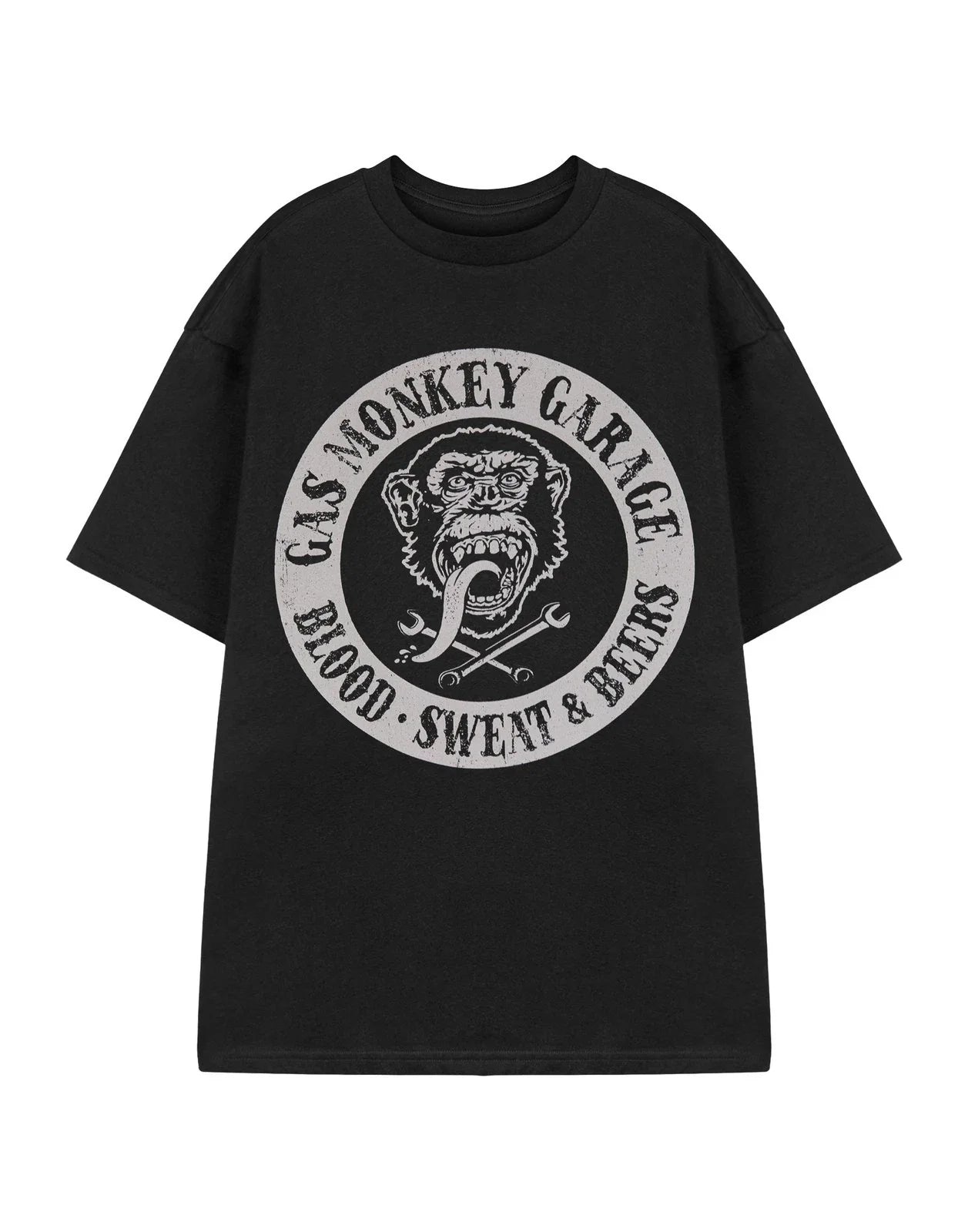 Gas Monkey Garage Black Blood Sweat Beers Short - Adult & Kids T-Shirts, Sweatshirts & Hoodies apparel design preview 1