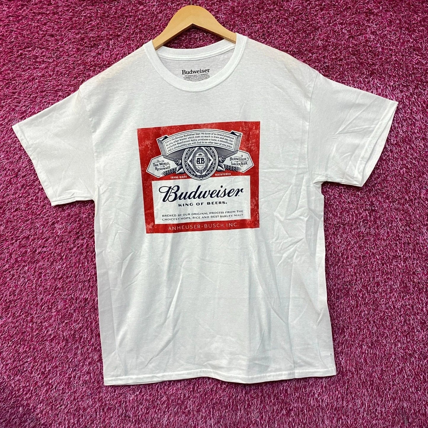 World Renowned Budweiser King Of Beers Large - Adult & Kids T-Shirts, Sweatshirts & Hoodies apparel design preview 1