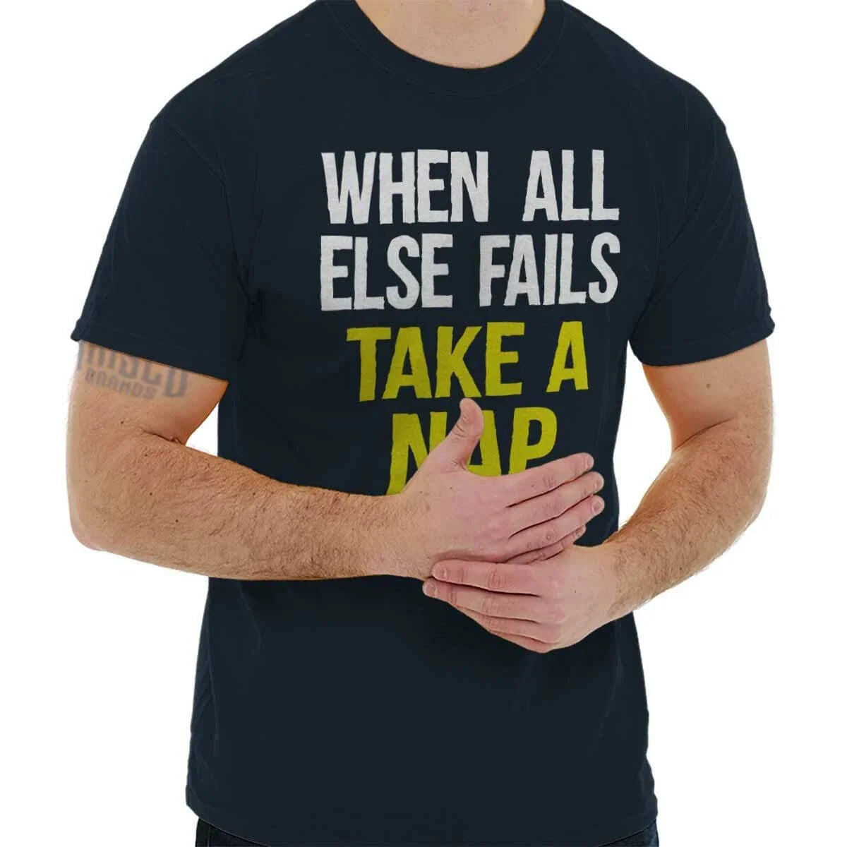 Funny Lazy When All Else Fails Take A Nap Womens or - Adult & Kids T-Shirts, Sweatshirts & Hoodies apparel design preview 1