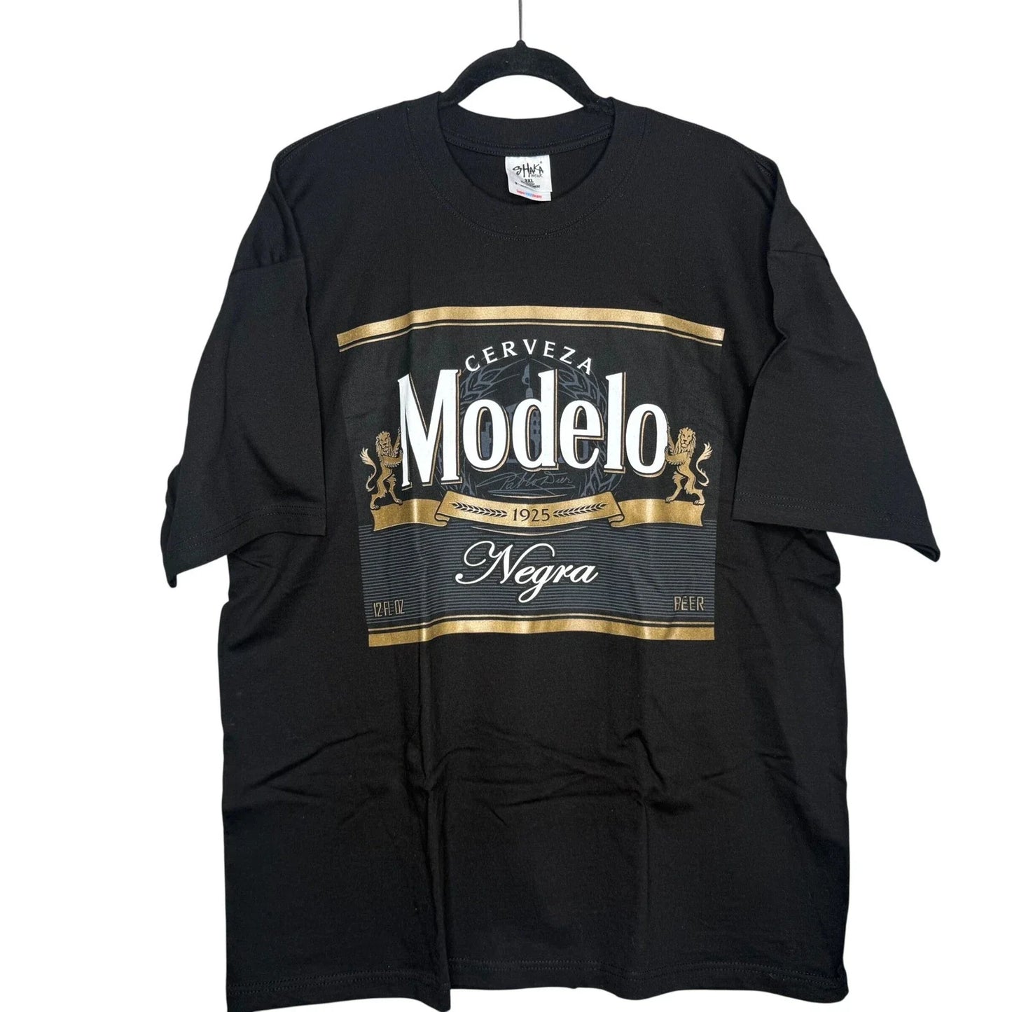 Grupo Modelo Negra Beer Logo Men's Black Shaka Wear - Adult & Kids T-Shirts, Sweatshirts & Hoodies apparel design preview 1