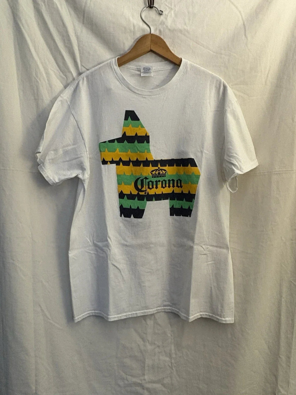 Corona Piñata, Beer Mens Large White Short Sleeve - Adult & Kids T-Shirts, Sweatshirts & Hoodies apparel design preview 1