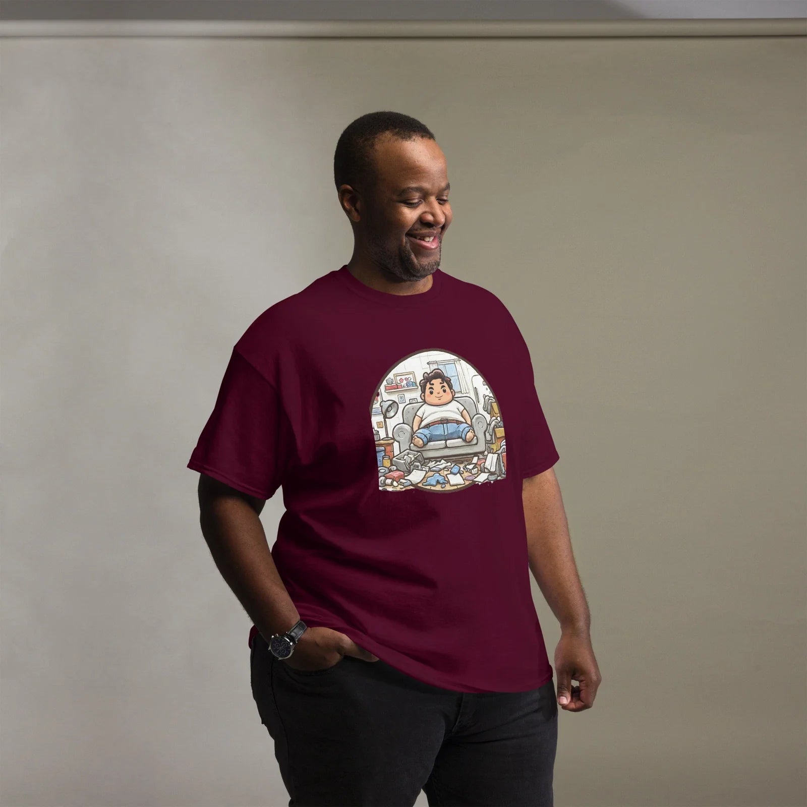 Lazy Lewis - Adult & Kids T-Shirts, Sweatshirts & Hoodies apparel design preview 1