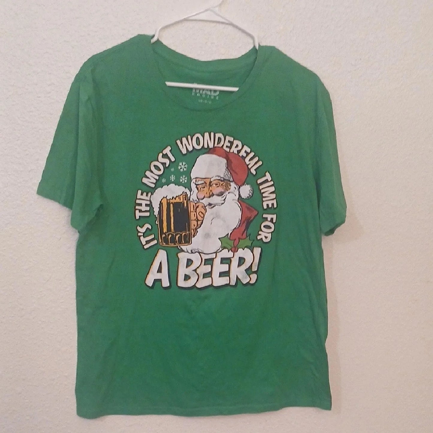 "Make Offer" Green Santa Beer Graphic - Adult & Kids T-Shirts, Sweatshirts & Hoodies apparel design preview 1