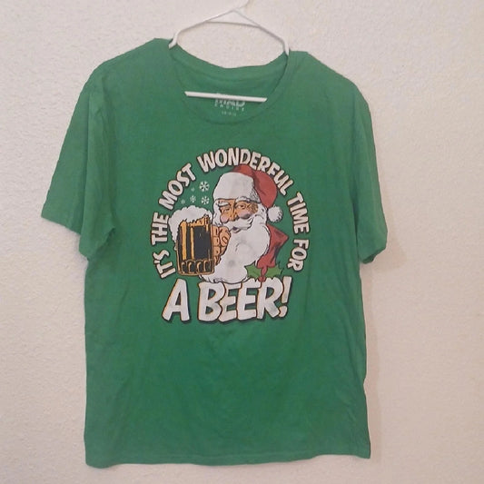 "Make Offer" Green Santa Beer Graphic - Adult & Kids T-Shirts, Sweatshirts & Hoodies apparel design preview 1