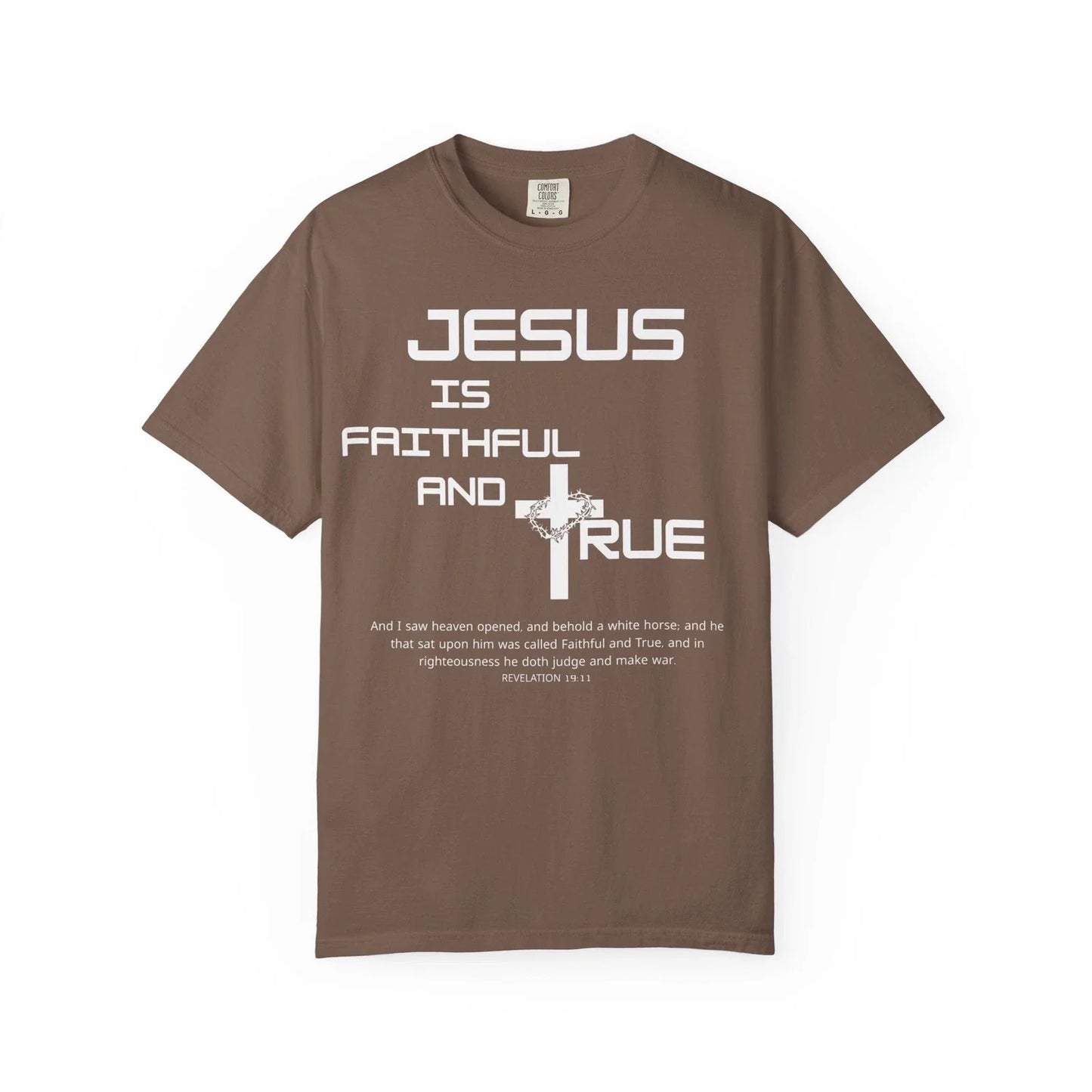 Faithful and True Jesus Rev 19:11 Bible Verse For Men - Adult & Kids T-Shirts, Sweatshirts & Hoodies apparel design preview 1