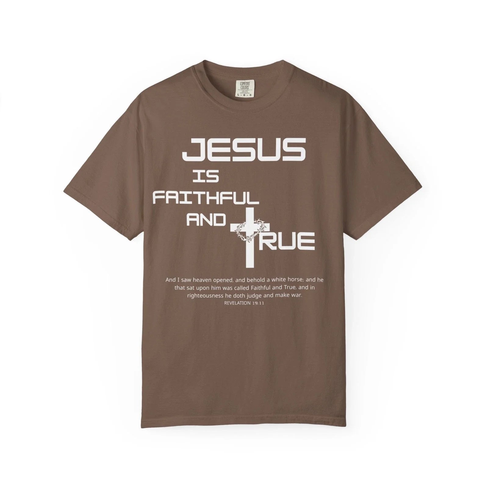 Faithful and True Jesus Rev 19:11 Bible Verse For Men - Adult & Kids T-Shirts, Sweatshirts & Hoodies apparel design preview 1