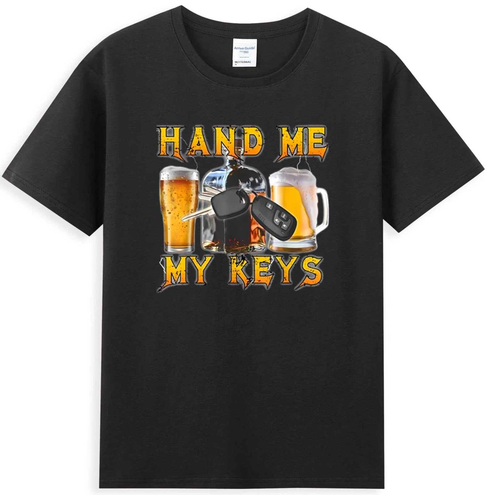 Hand Me My Keys Funny Beer With Key Graphic Drunk - Adult & Kids T-Shirts, Sweatshirts & Hoodies apparel design preview 1