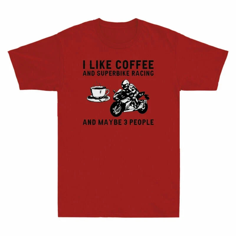 And I Like Racing Maybe Coffee Vintage Men's - Adult & Kids T-Shirts, Sweatshirts & Hoodies apparel design preview 1