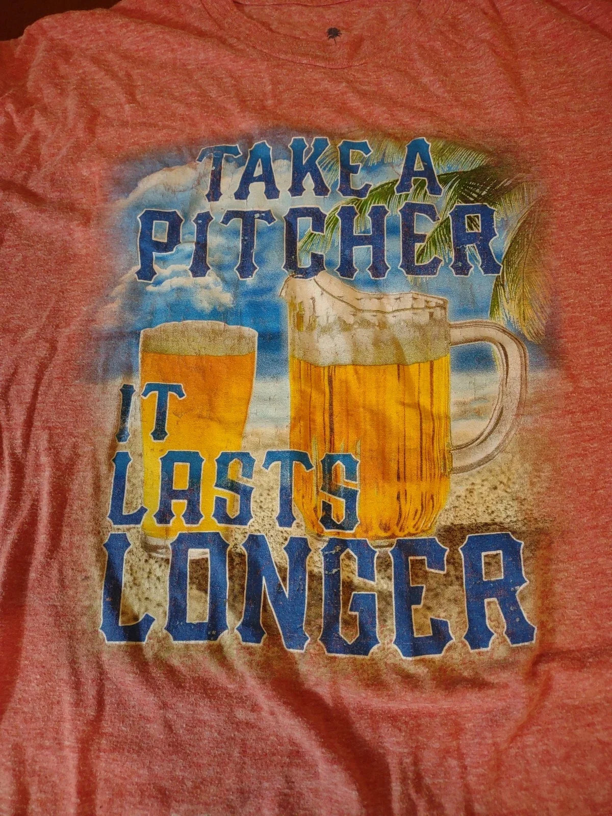 Paradise Collection TAKE A PITCHER BEER Mens L Salmon - Adult & Kids T-Shirts, Sweatshirts & Hoodies apparel design preview 1