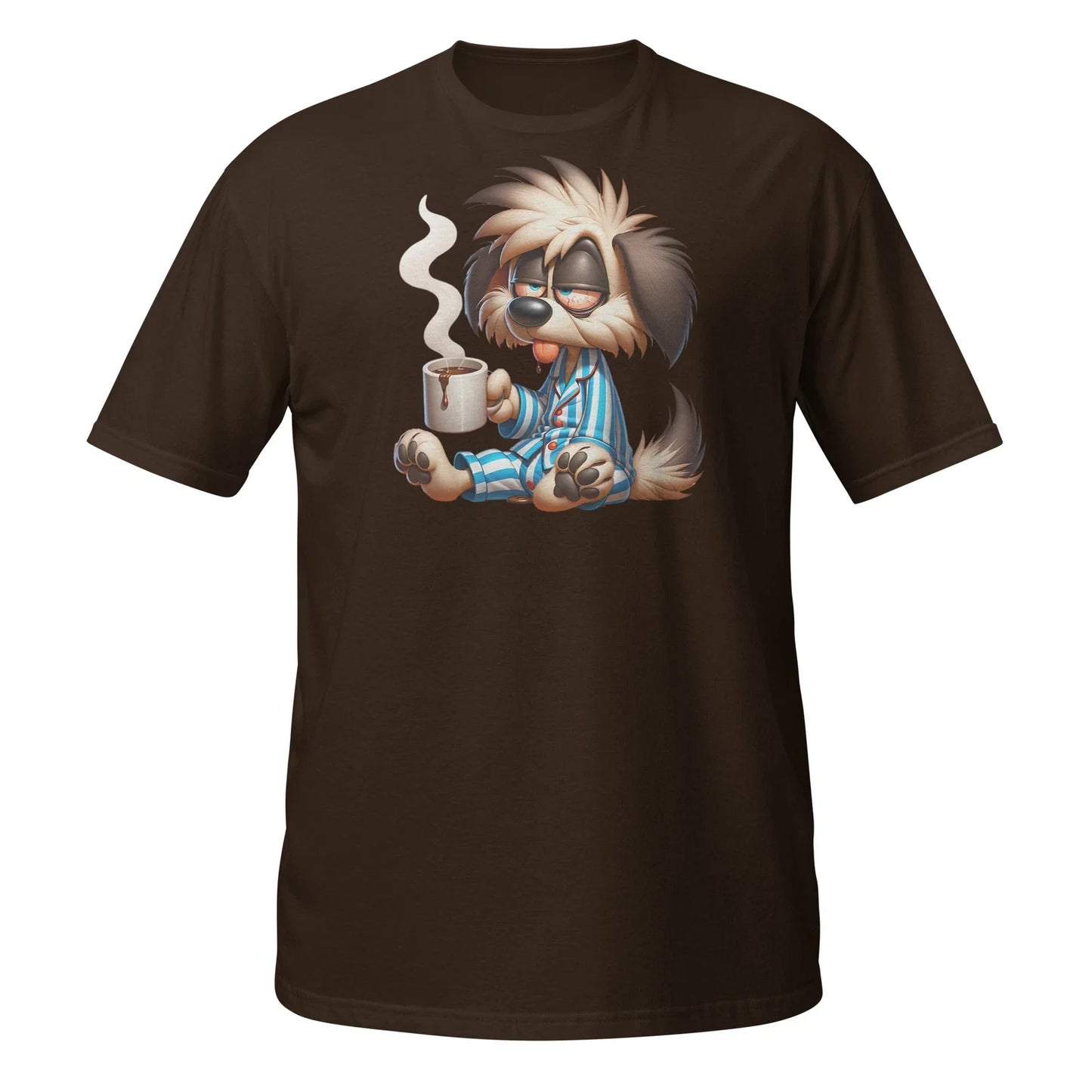 Sleepy Dog Coffee Pyjama Pup Morning Mug - Adult & Kids T-Shirts, Sweatshirts & Hoodies apparel design preview 1