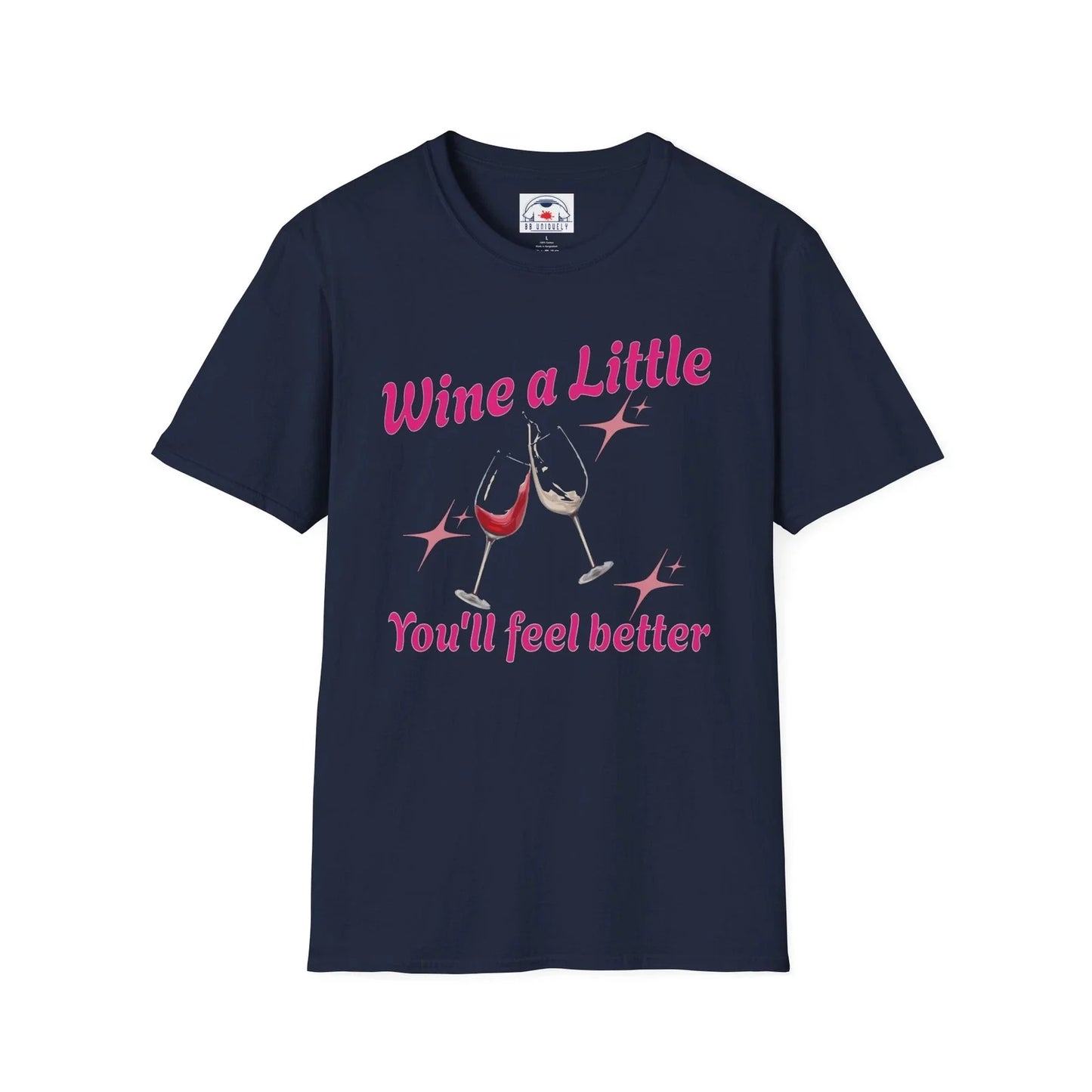 Wine A Little You'll Feel Better Fun Great Gift Idea - Adult & Kids T-Shirts, Sweatshirts & Hoodies apparel design preview 1
