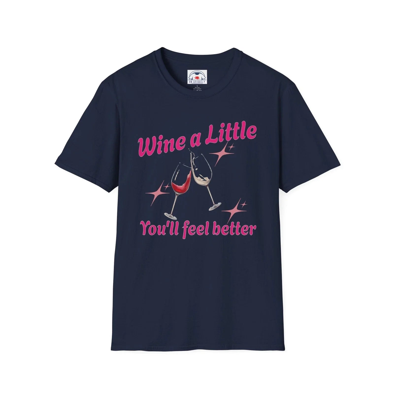 Wine A Little You'll Feel Better Fun Great Gift Idea - Adult & Kids T-Shirts, Sweatshirts & Hoodies apparel design preview 1