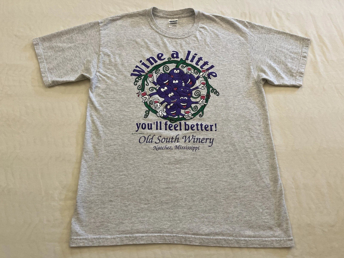 Wine 1998 Natchez Mississippi Purple Grapes Funny - Adult & Kids T-Shirts, Sweatshirts & Hoodies apparel design preview 1