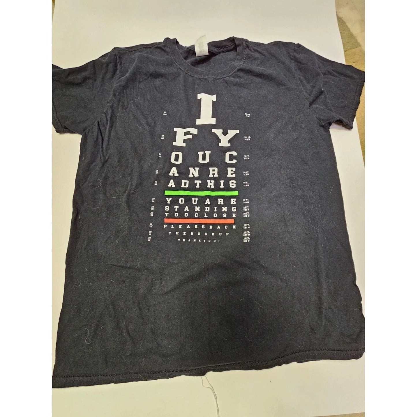 Gildan Softstyle Eye Chart Funny Graphic Black Mens - Adult & Kids T-Shirts, Sweatshirts & Hoodies apparel design preview 1