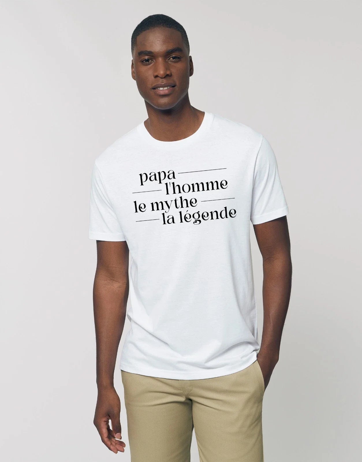 Men's Short Sleeve White, DAD MYTH LEGEND - Adult & Kids T-Shirts, Sweatshirts & Hoodies apparel design preview 1